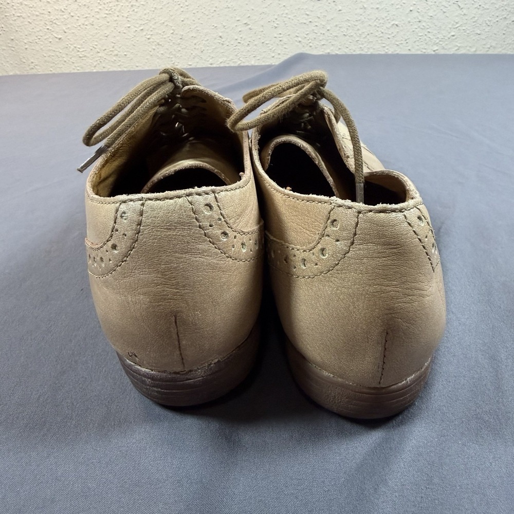 Born "Arletta"  Leather Women's Oxford Tan Size 8 Lace Up Cap Toe - Picture 4 of 8
